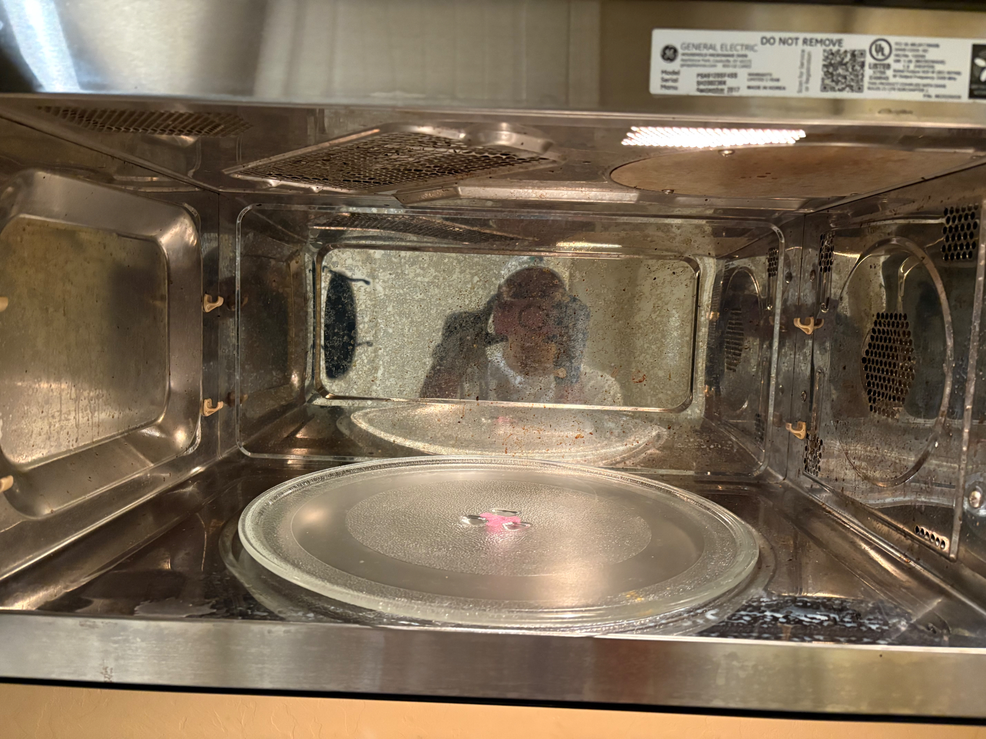 Microwave Deep Clean — before